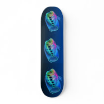 Flowerhorn Cichlid Fish Skateboard by twopurringcats Flowerhorn Cichlid Fish Skateboard
