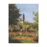Flowering Garden at Sainte-Adresse by Claude Monet postcards