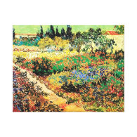 Flowering Garden with Path, Vincent van Gogh Gallery Wrap Canvas