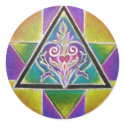 Flowering Heart Mandala Sticker by arteeclectica