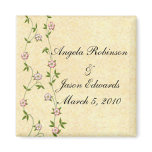 wedding magnet, flower magnet, ivy magnet, save