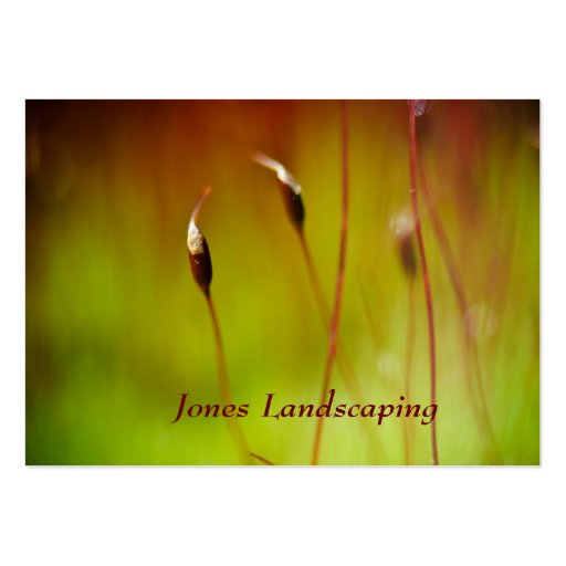 Flowering Moss Nature Business Cards