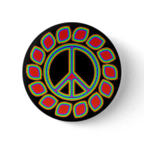 FLOWERING PEACE SIGN buttons by dgpaulart FLOWERING PEACE SIGN buttons