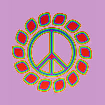 FLOWERING PEACE SIGN t-shirts