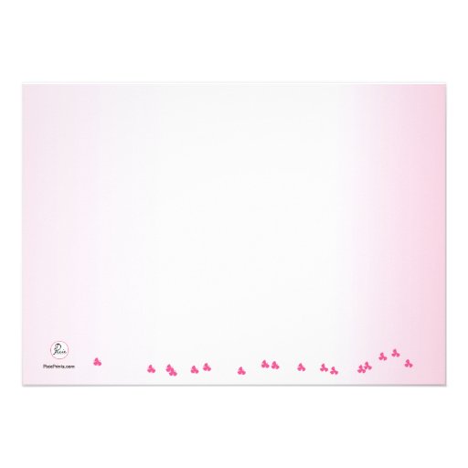 Flowering Pink Branches Invitation