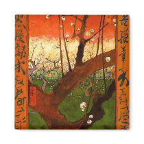 Flowering Plum Tree (Hiroshige), Vincent van Gogh Magnets
