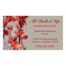Flowering Quince Business Card