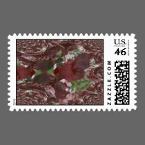 Flowering Tree Abstract Postage-Xmas stamps