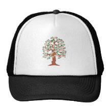 flowering tree blooming tree trucker hats