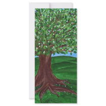 Flowering Tree Bookmark Rack Card
