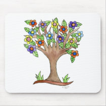 Flowering Tree Mouse Pads