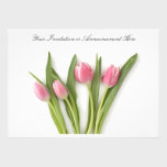 Flowering Tulips invitations