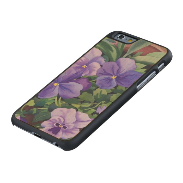 Flowerpots with Pansies 2007 Carved® Maple iPhone 6 Slim Case-5