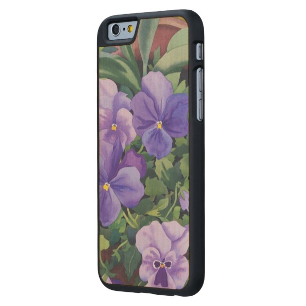 Flowerpots with Pansies 2007 Carved® Maple iPhone 6 Slim Case