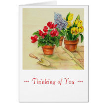 flowerpotssympathy greeting card