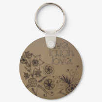 flowers 007, live., laugh., love. - Customized keychains by emuhlee flowers 007, live., laugh., love. - Customized keychains