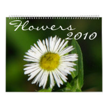 Flowers 2010 wall calendars
