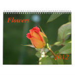 Flowers 2012 wall calendar