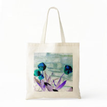 flowers abstract 3 tote bag