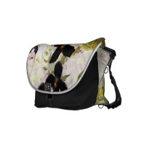 flowers abstract 55 messenger bag