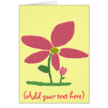 Flowers (Add your text here) cards