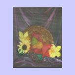 Flowers and a Basket canvas prints