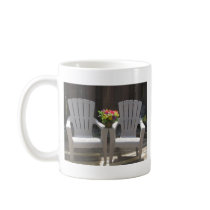 Flowers and Adirondack Chairs mugs