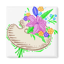 FLowers and Artist Palette Magnets
