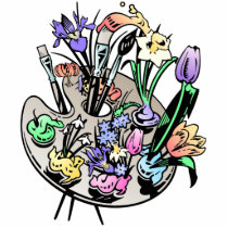 FLowers and Artist Palette photo sculptures by doonidesigns FLowers and Artist Palette photo sculptures