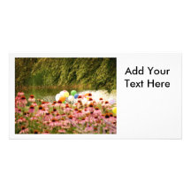 Flowers and Balloons Photo Cards