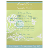 Flowers and Bees Event Flyer Garden Events