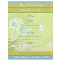 Flowers and Bees Menu flyers