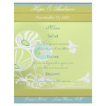 Flowers and Bees Menu Personalized Flyer
