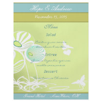 Flowers and Bees Menu flyers