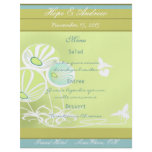 Flowers and Bees Menu Full Color Flyer