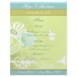 Flowers and Bees Menu Flyer Design