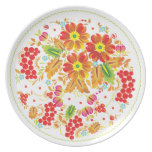 Flowers and Berries Vignette plates