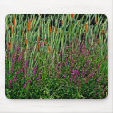 Flowers and Bullrushes Mousepad by nedell Flowers and Bullrushes Mousepad