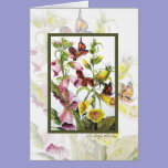 Flowers and Butterflies card