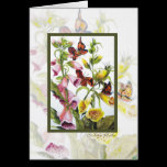 Flowers and Butterflies card