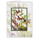 Flowers and Butterflies card