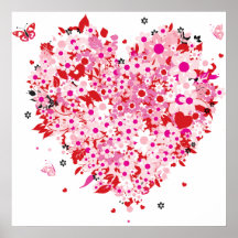 Flowers and Butterflies Colassal  Poster