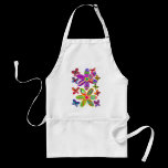Flowers and Butterflies Colorful Apron aprons