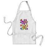 Flowers and Butterflies Colorful Apron