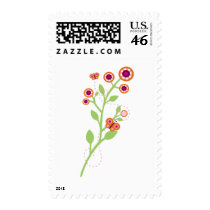 Flowers and Butterflies For Spring postage