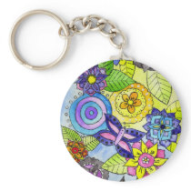 Flowers and Butterflies Key Chains