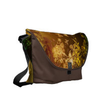 Flowers and Butterflies Messenger Bags