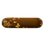 Flowers and Butterflies Skate Board