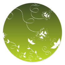 Flowers and butterflies stickers