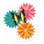 Flowers and Butterfly Sticker